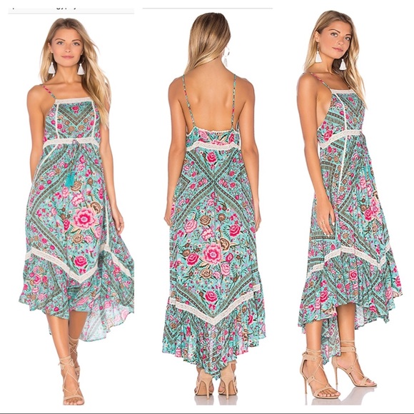 spell babushka midi dress